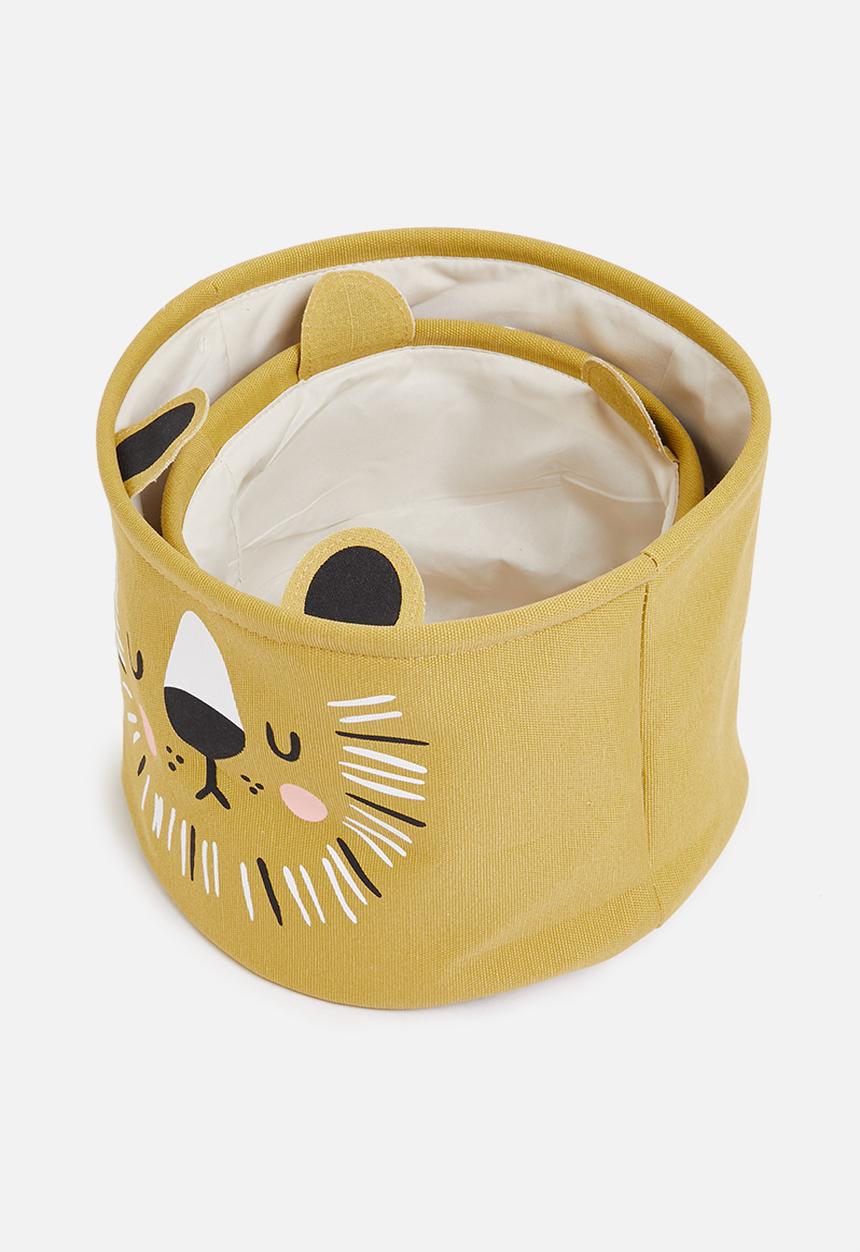 Storage Solutions - Roar basket set of 2-mustard