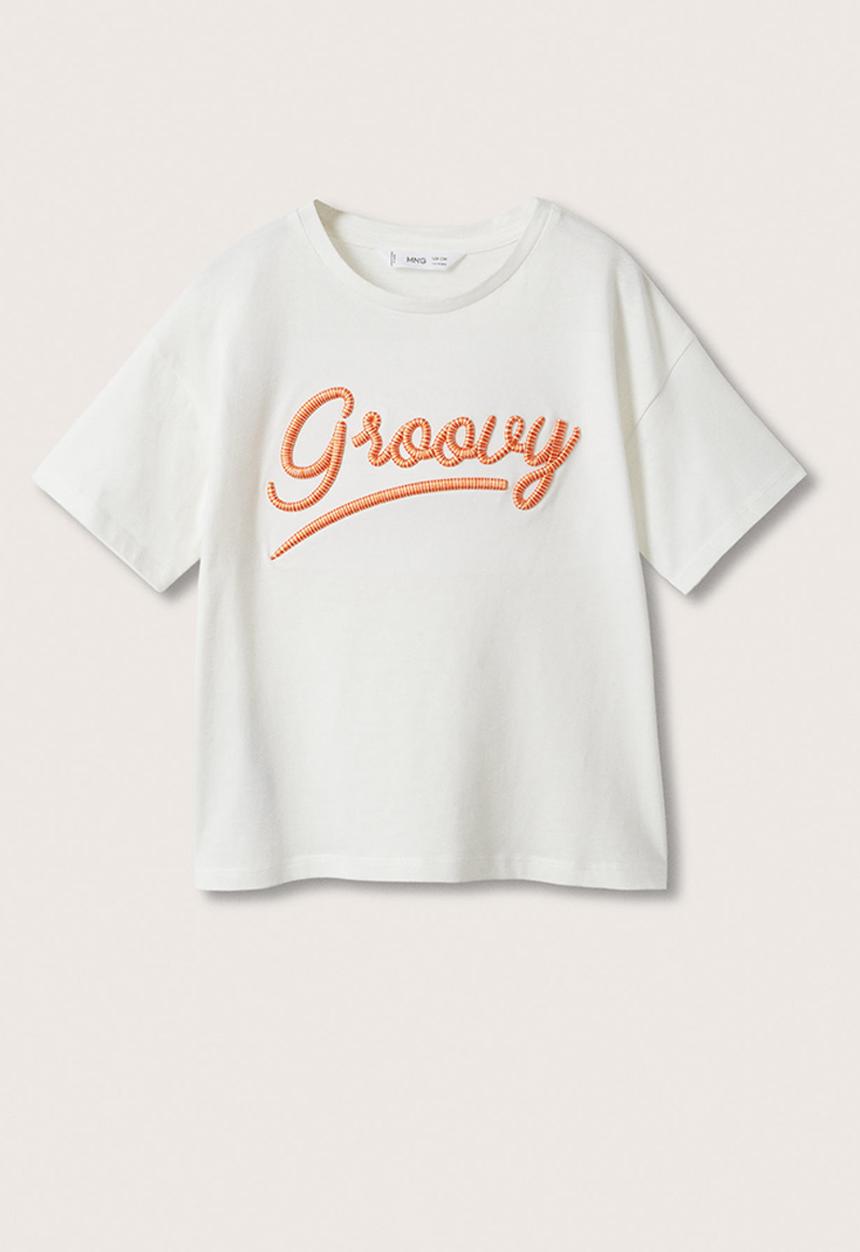 MANGO - T-shirt fresh - white