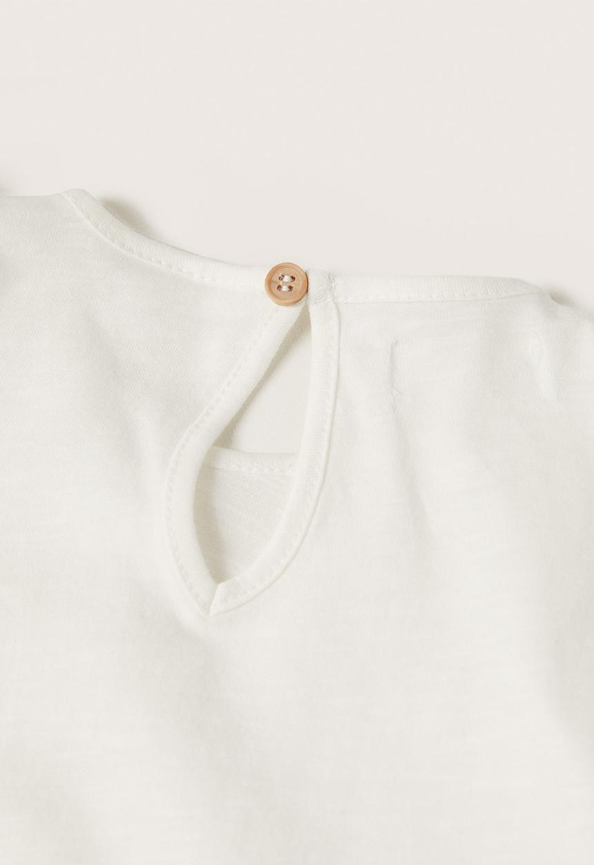 MANGO - T-shirt sol - white