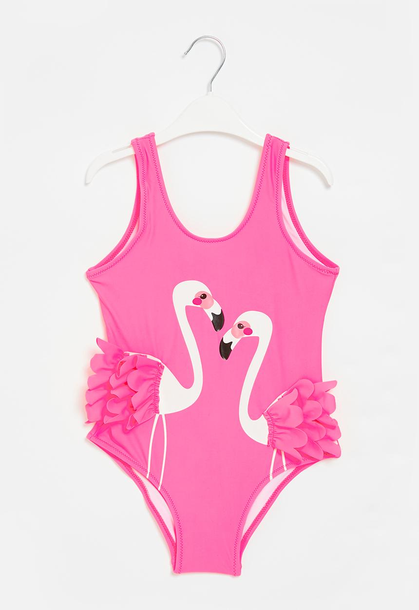 Pop Candy - Girls flamingo bikini - pink