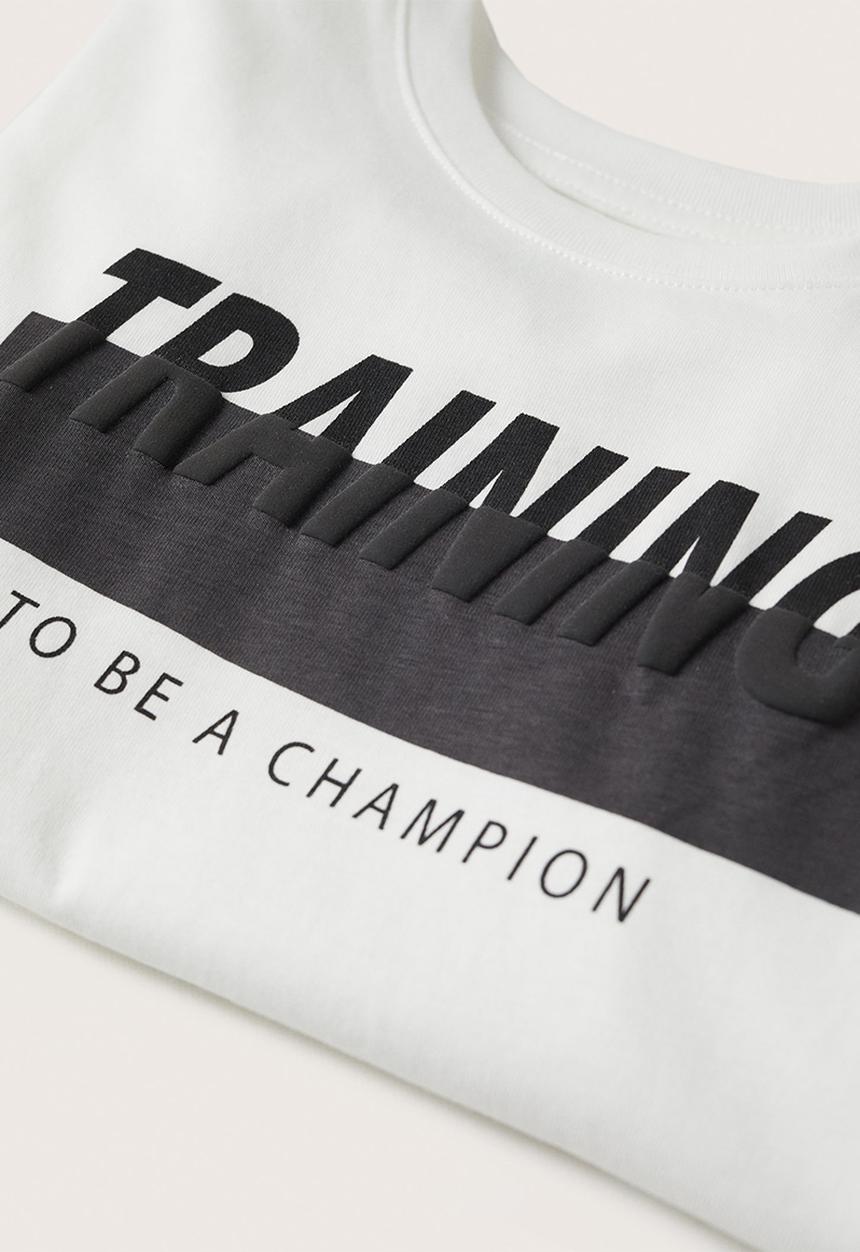 MANGO - T-shirt training - white