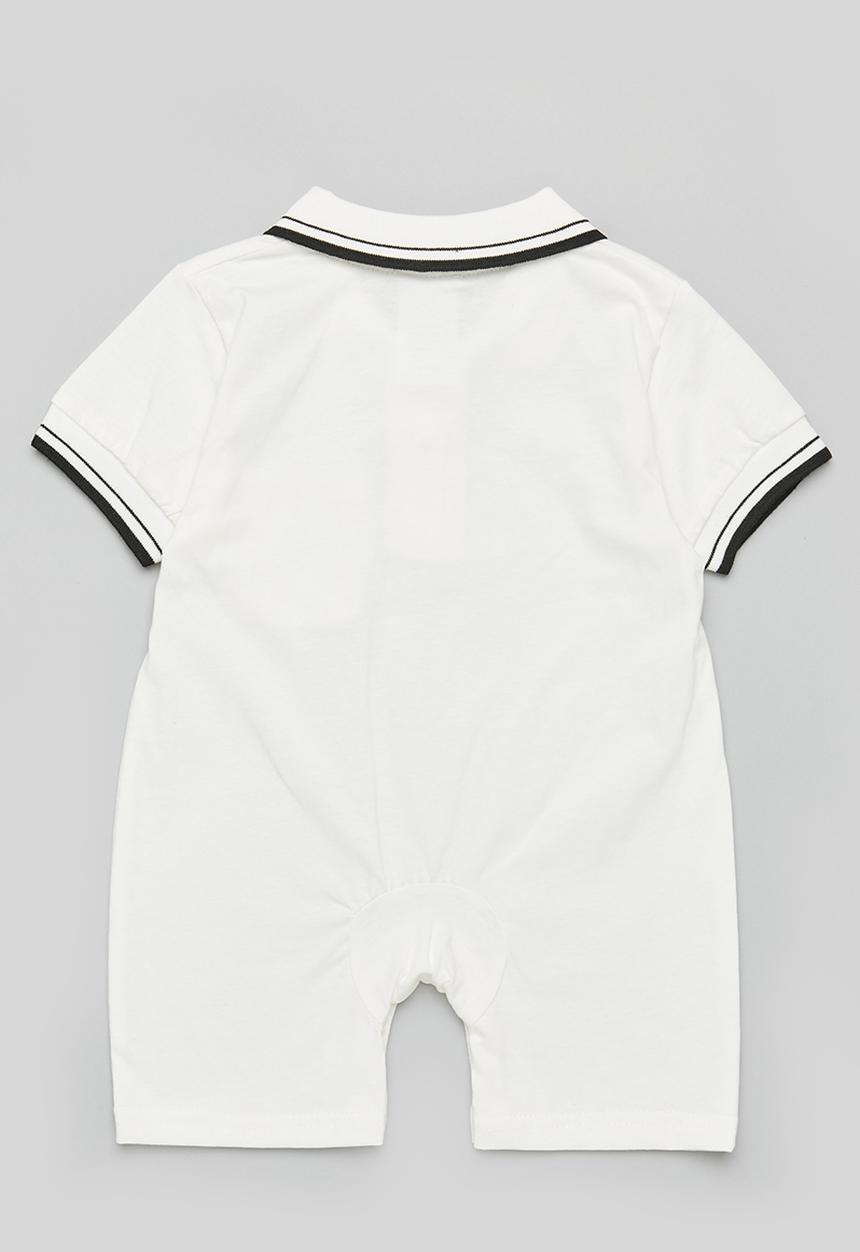 Pop Candy - Boys golf babygrow - white