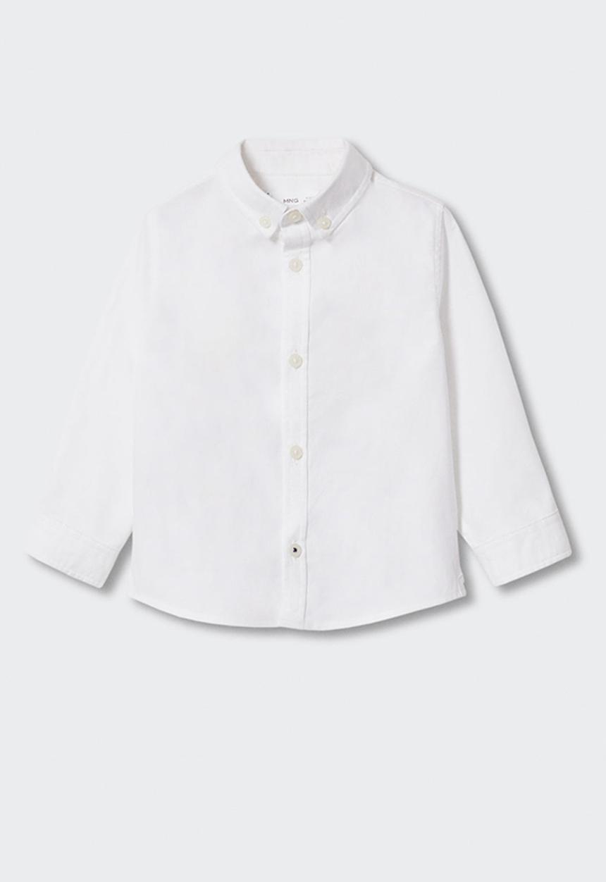 MANGO - Shirt oxford - white
