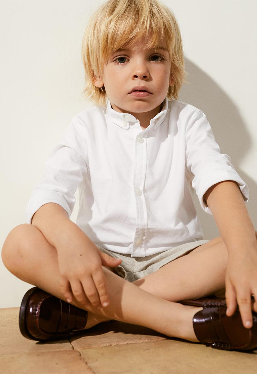 MANGO - Shirt oxford - white