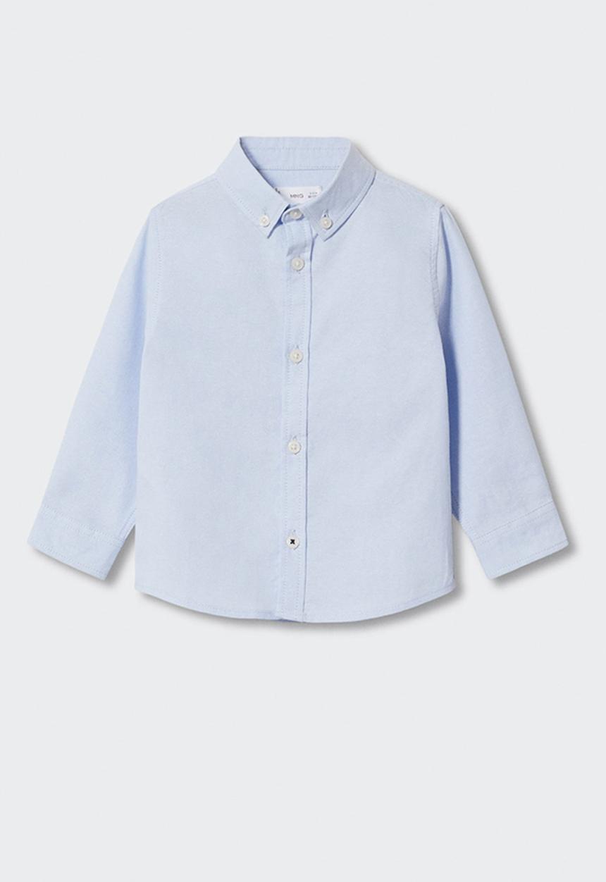 MANGO - Shirt oxford - light blue