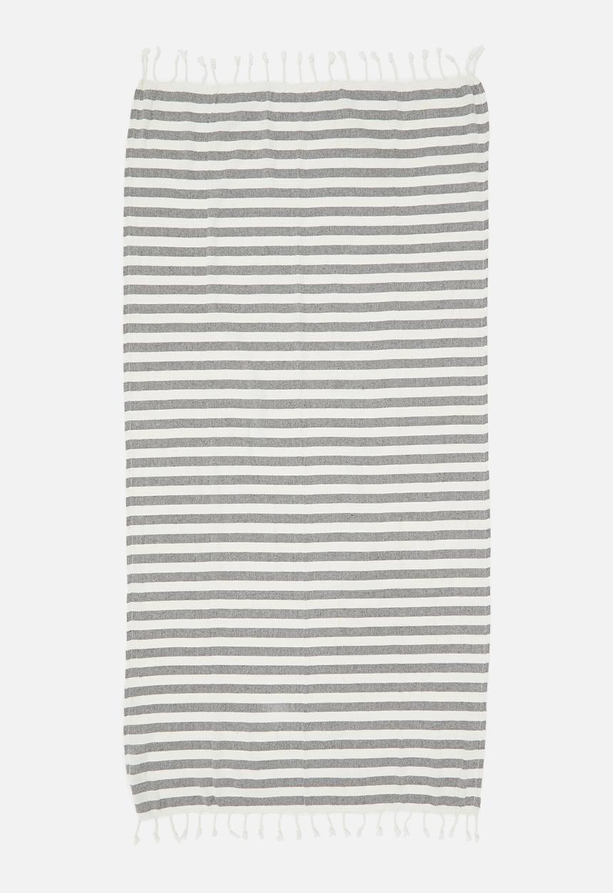 H&S - Striped hammam towel - grey