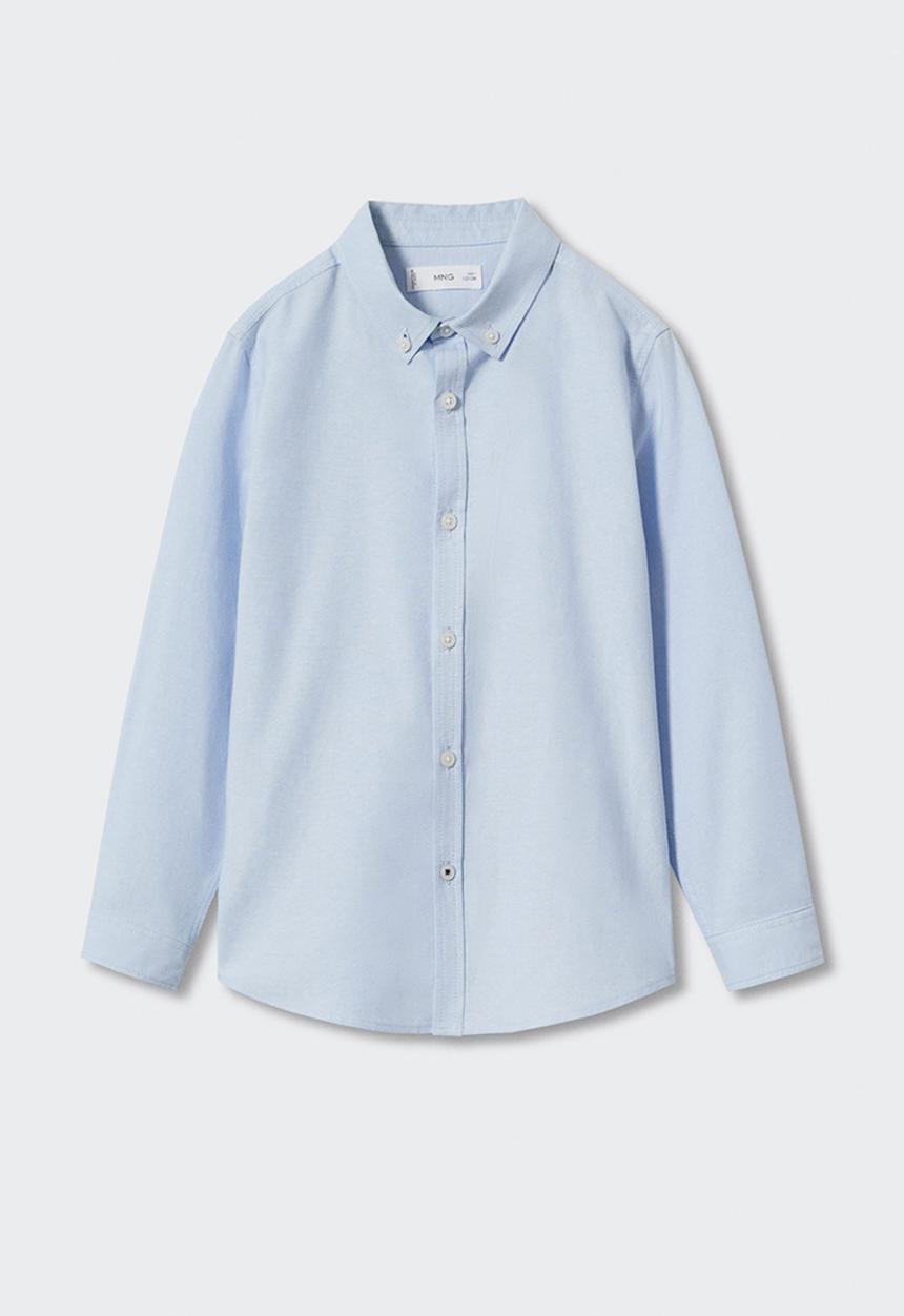MANGO - Shirt oxford - light blue