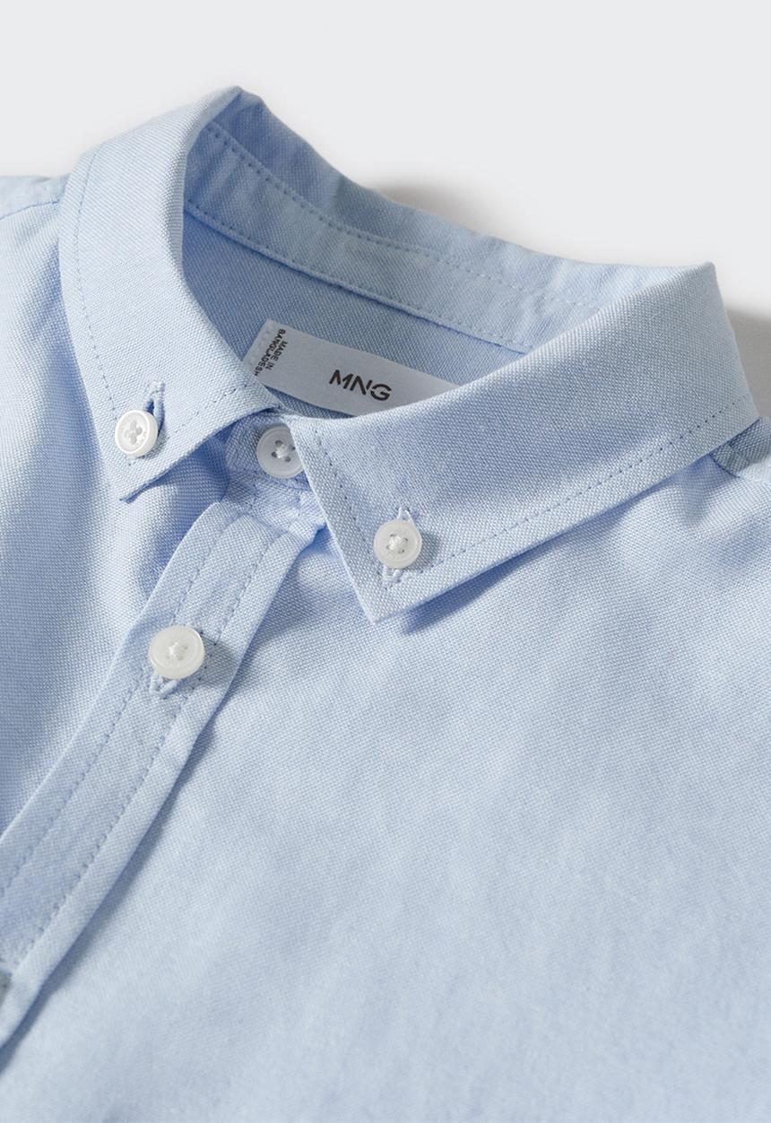 MANGO - Shirt oxford - light blue