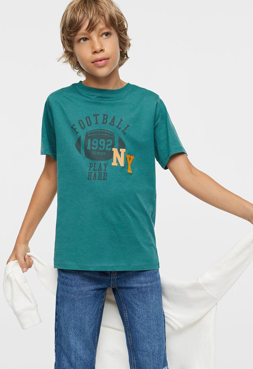 MANGO - T-shirt team - green