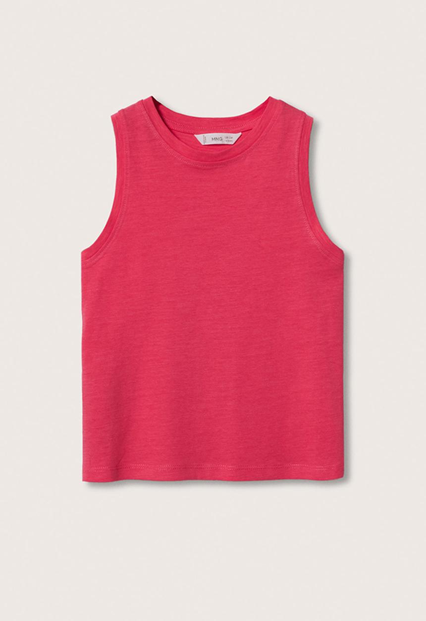 MANGO - T-shirt bandini - bright pink