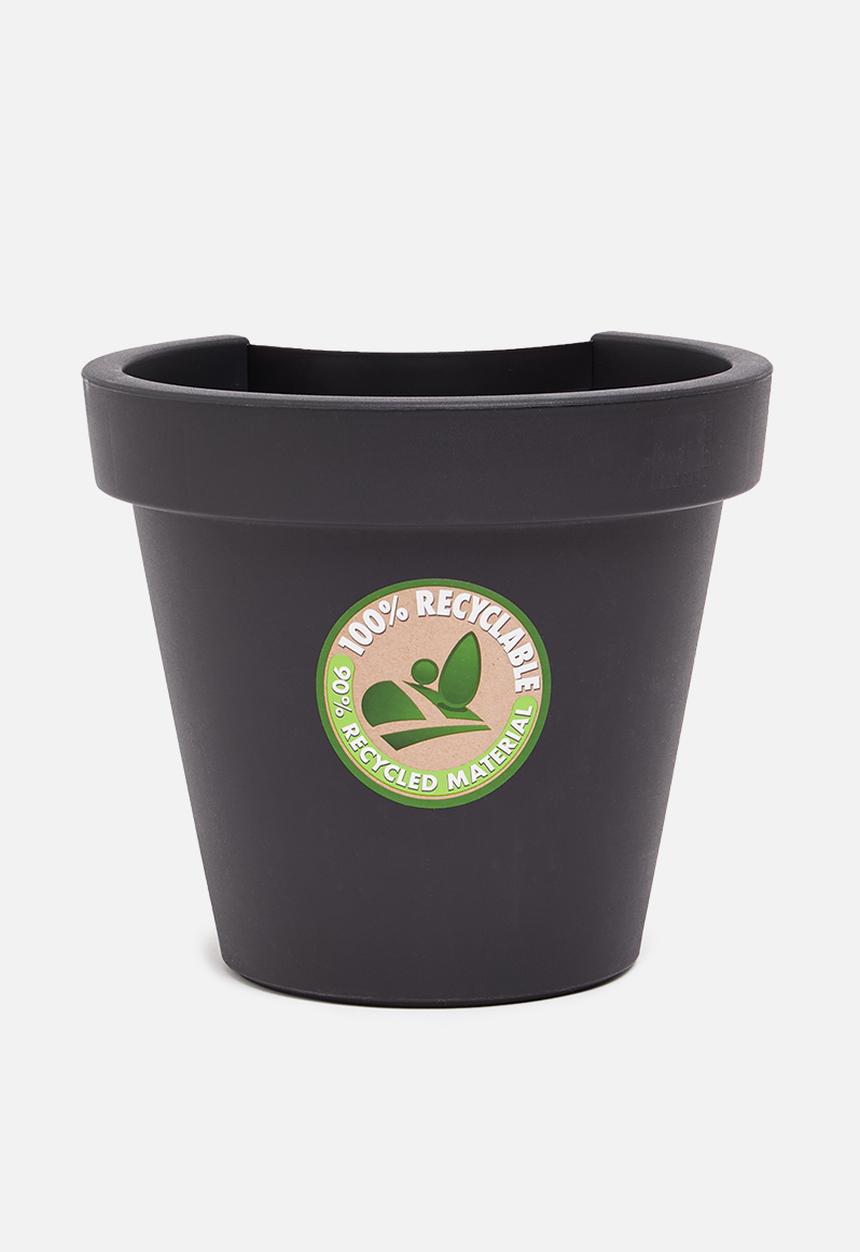 H&S - Clip-on planter pot-black