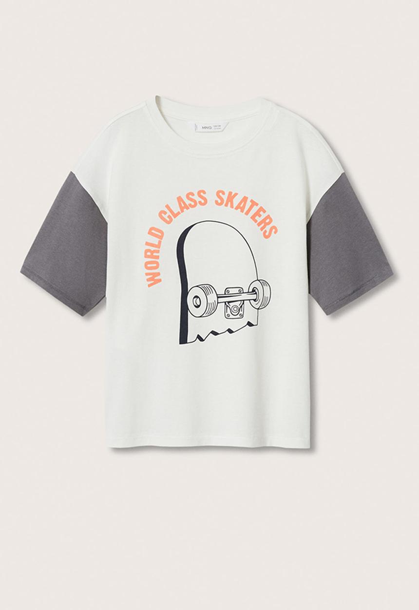 MANGO - T-shirt skating - neutral