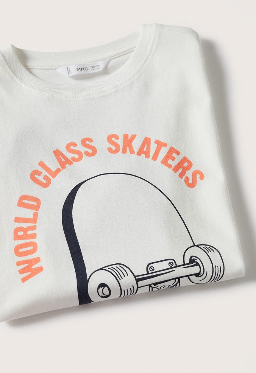 MANGO - T-shirt skating - neutral