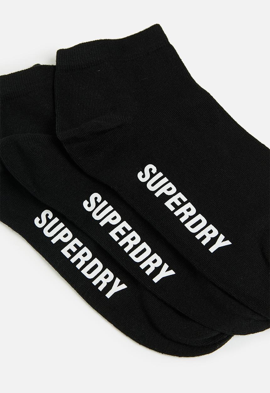 Superdry. - Trainer sock 3 pack - black