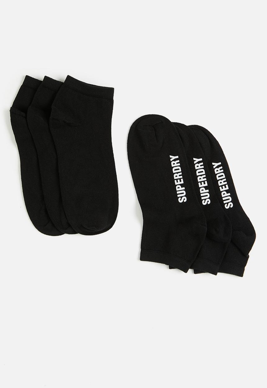 Superdry. - Trainer sock 3 pack - black