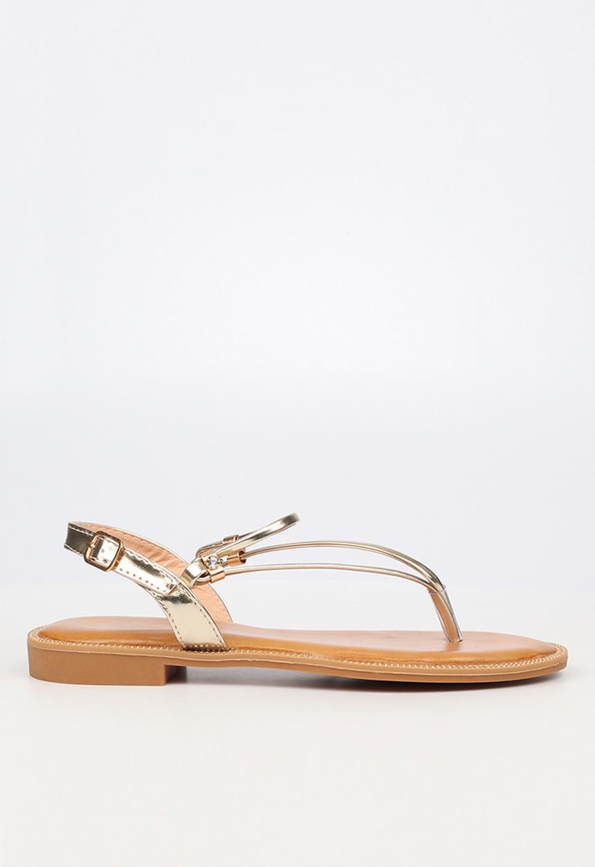 Miss Black - Murano7 slingback sandal - gold