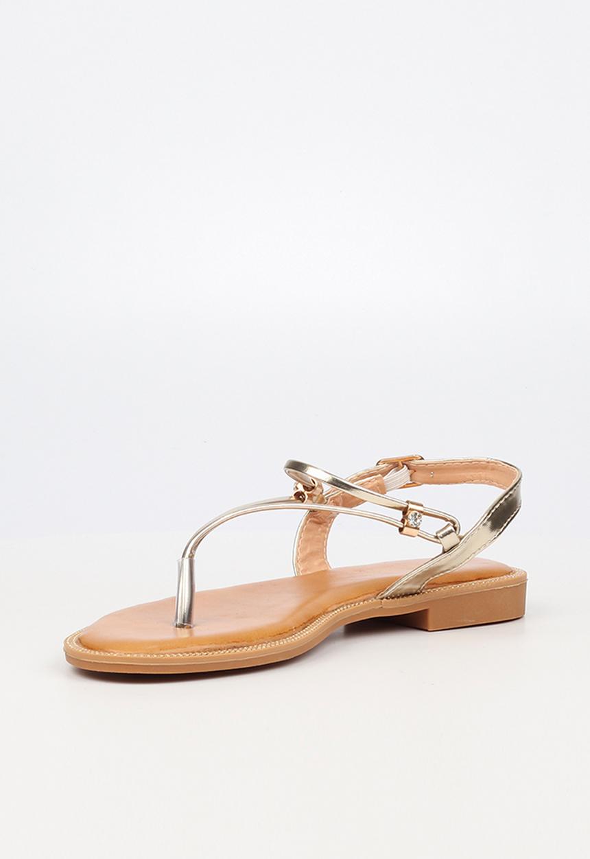 Miss Black - Murano7 slingback sandal - gold