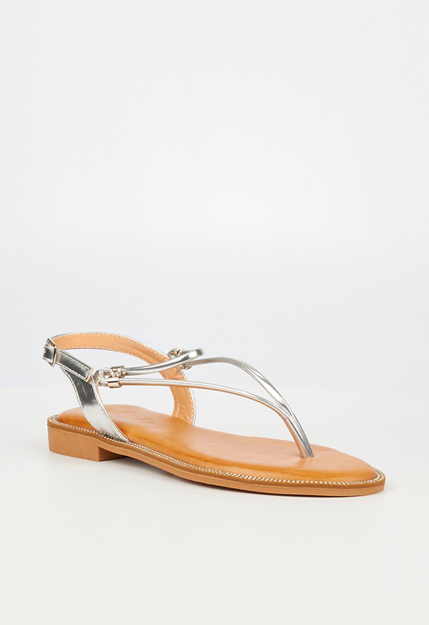 Miss Black - Murano7 slingback sandal - silver