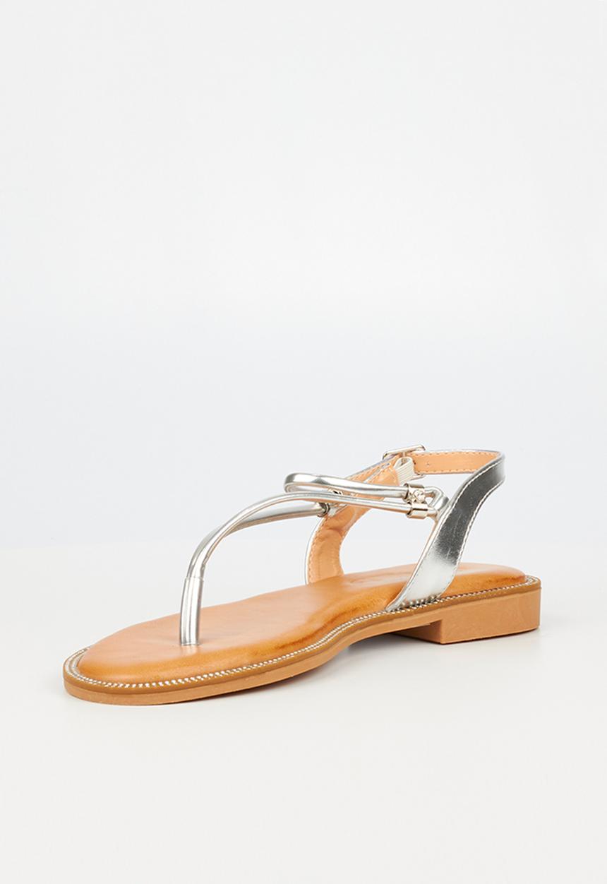 Miss Black - Murano7 slingback sandal - silver