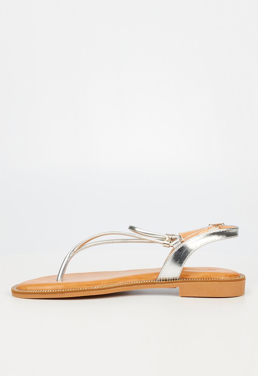 Miss Black - Murano7 slingback sandal - silver