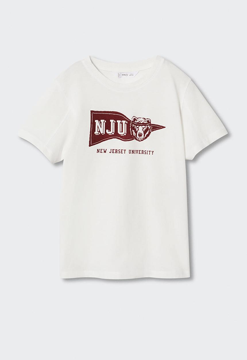 MANGO - T-shirt utah - off white