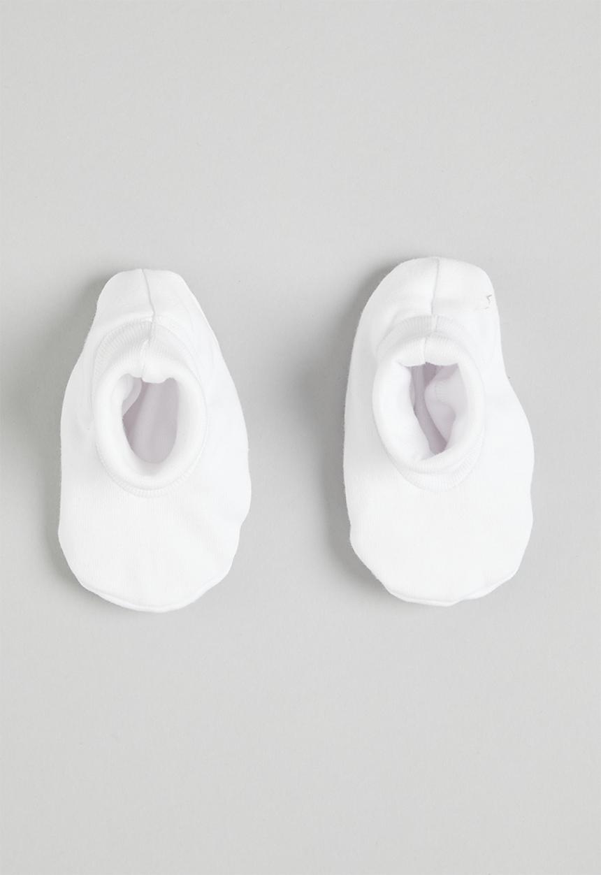 Little Lumps - Ribbed shoes - white
