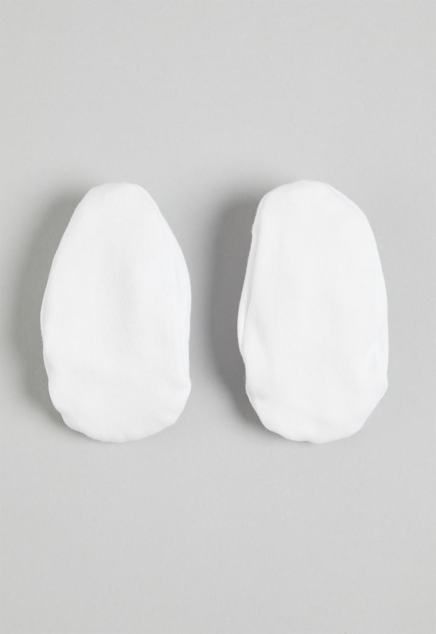 Little Lumps - Ribbed shoes - white