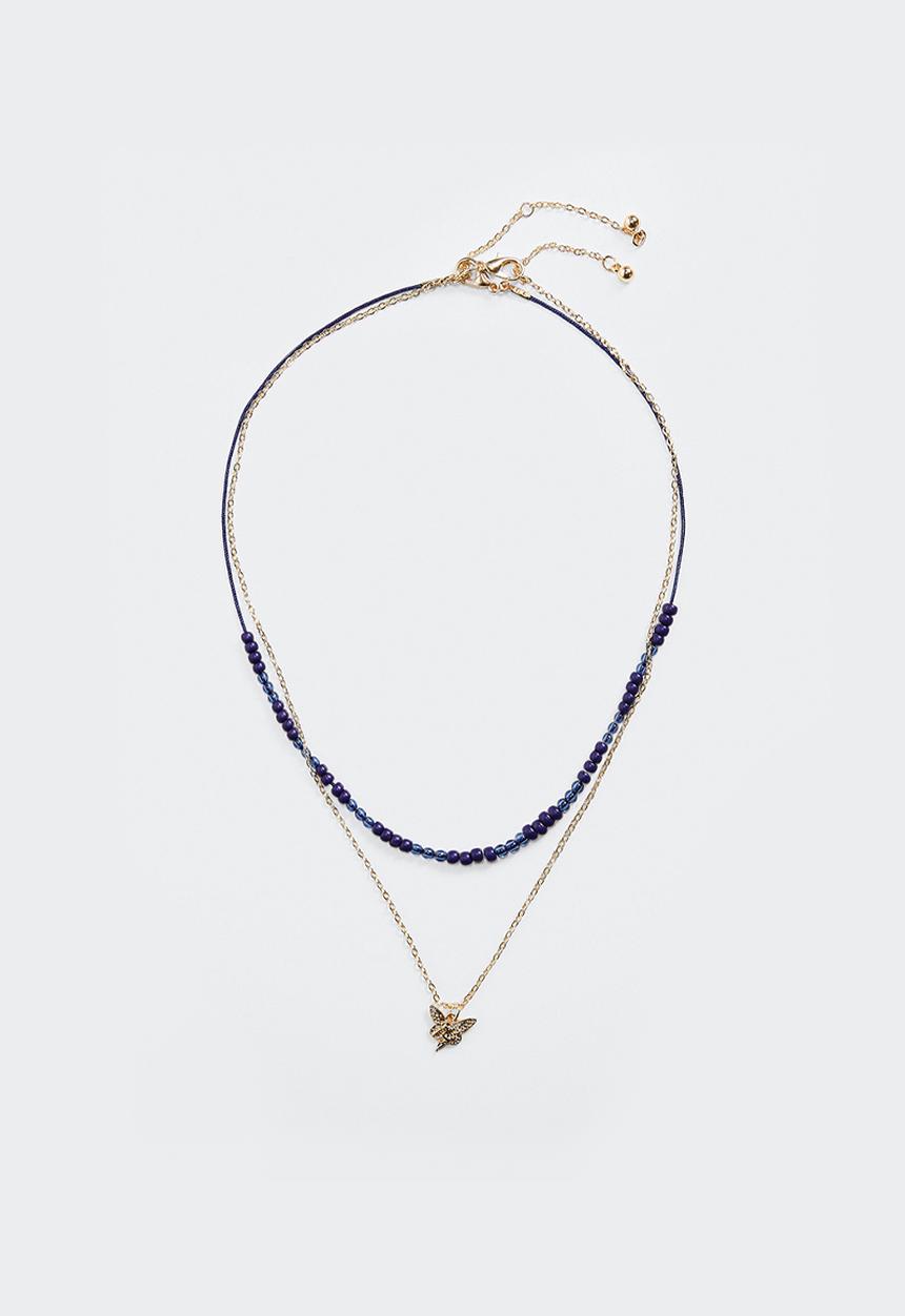 MANGO - Necklace maria - pink
