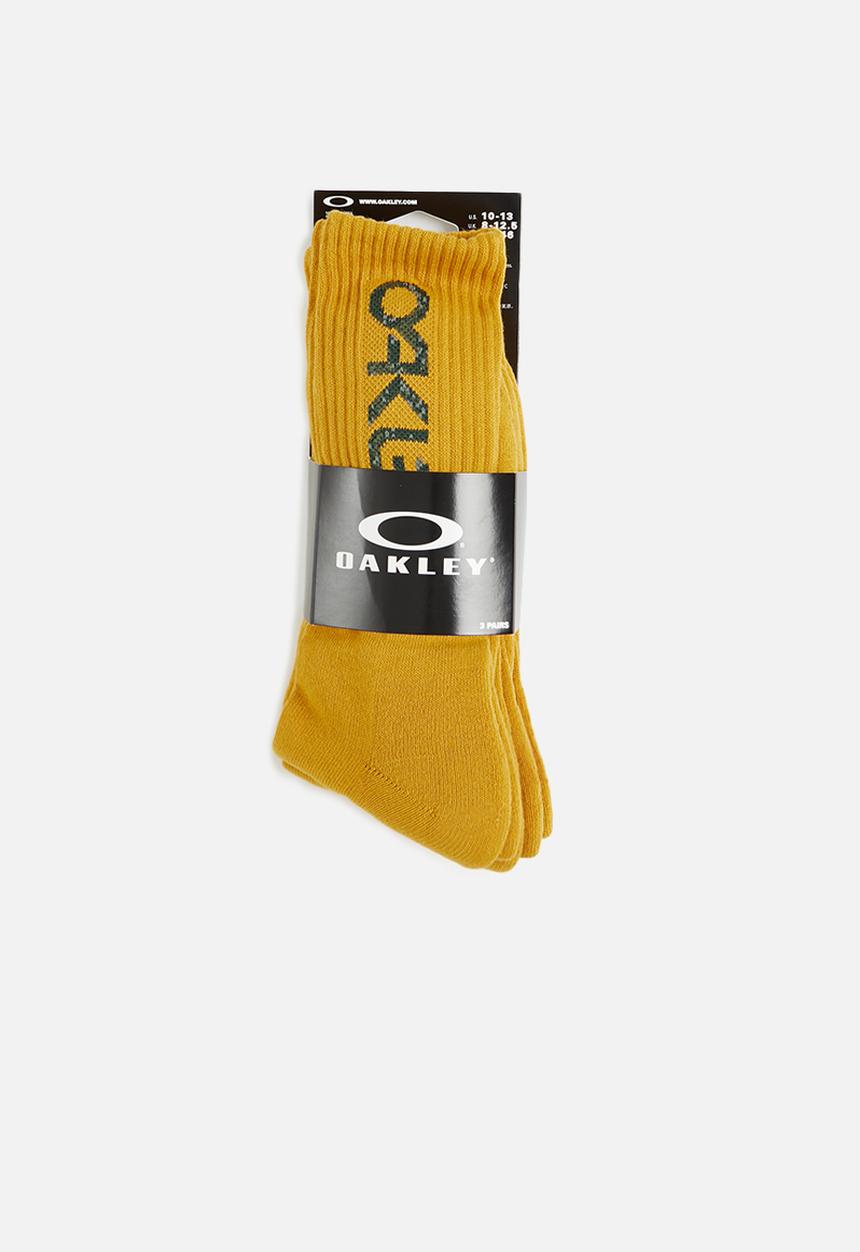 Oakley - B1b socks 2.0 3 pack - amber yellow