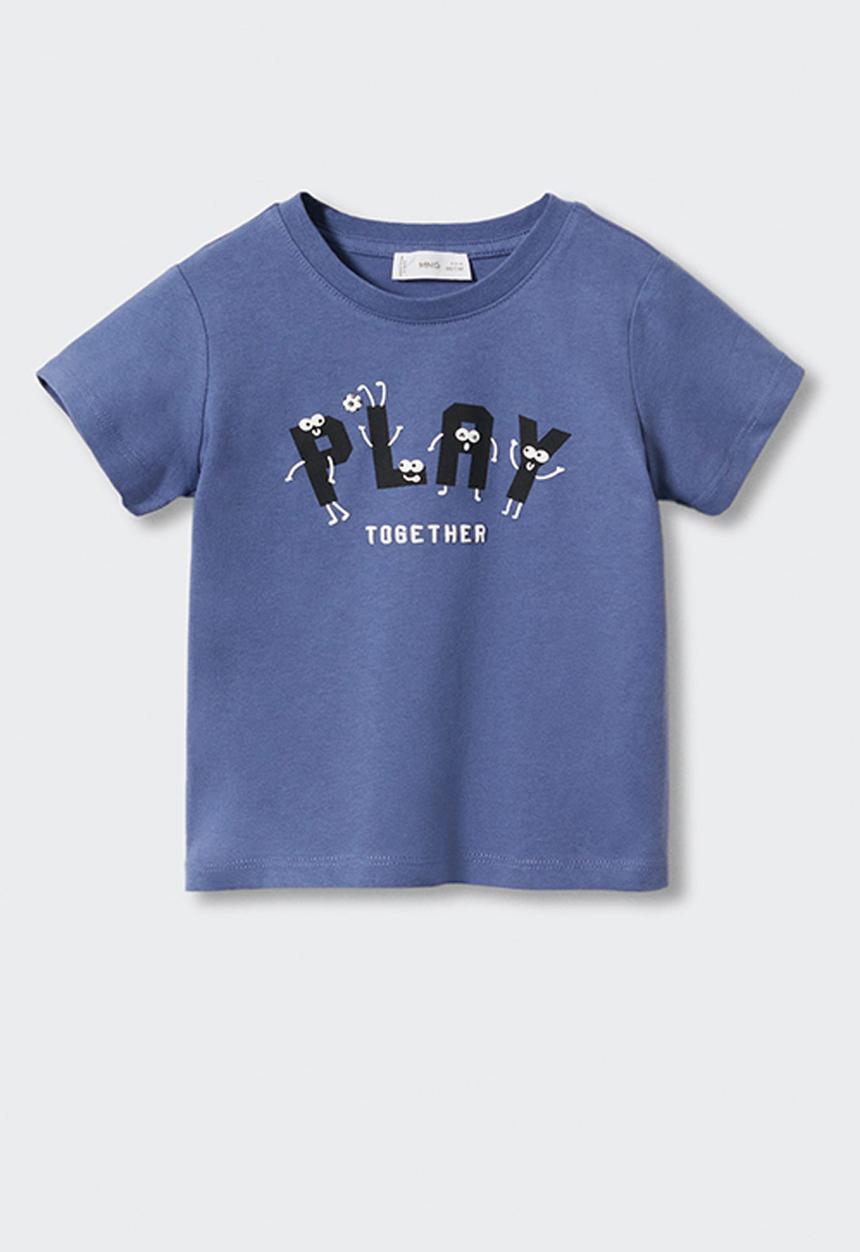 MANGO - T-shirt winner - medium blue