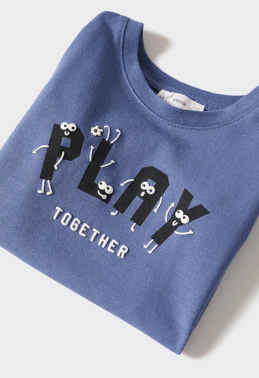 MANGO - T-shirt winner - medium blue