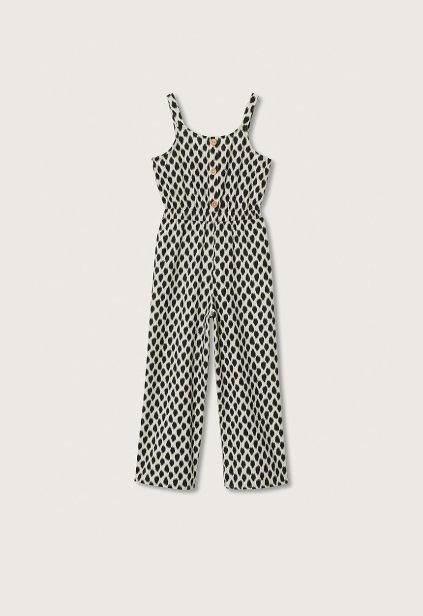 MANGO - One piece suit wood - light beige & black