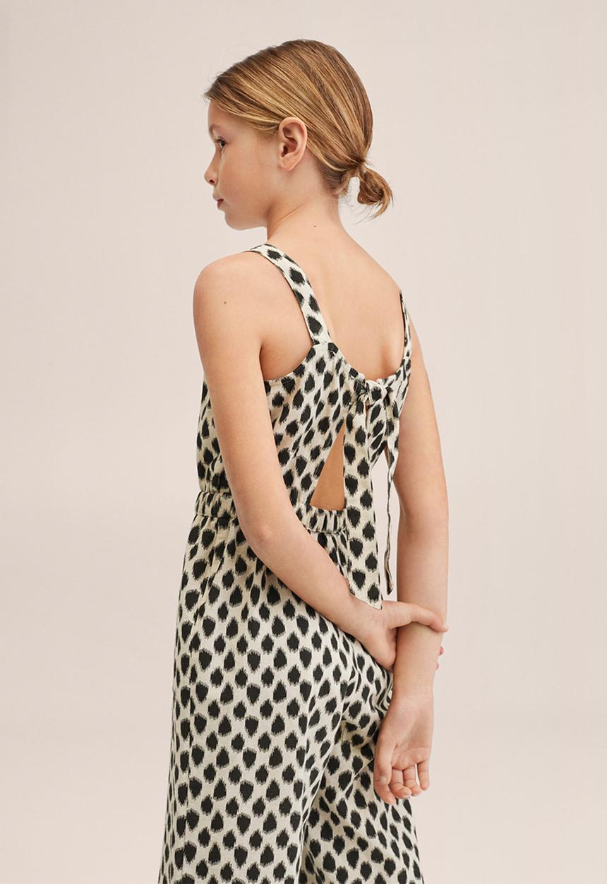 MANGO - One piece suit wood - light beige & black