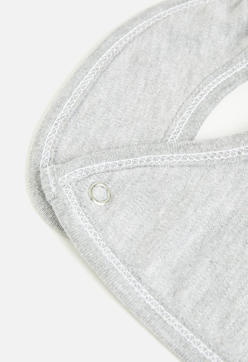 Little Lumps - Bib - grey stripe