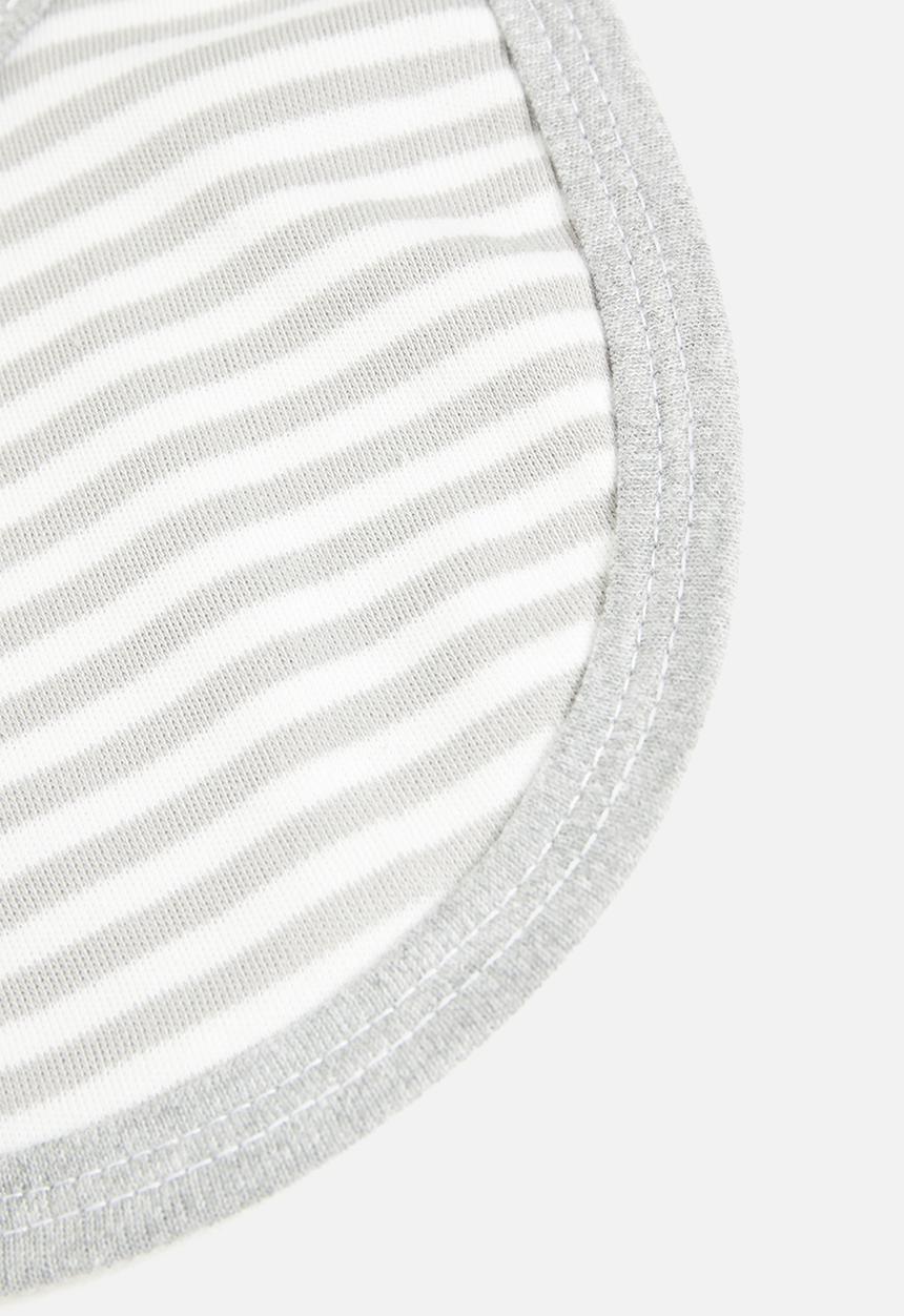 Little Lumps - Bib - grey stripe
