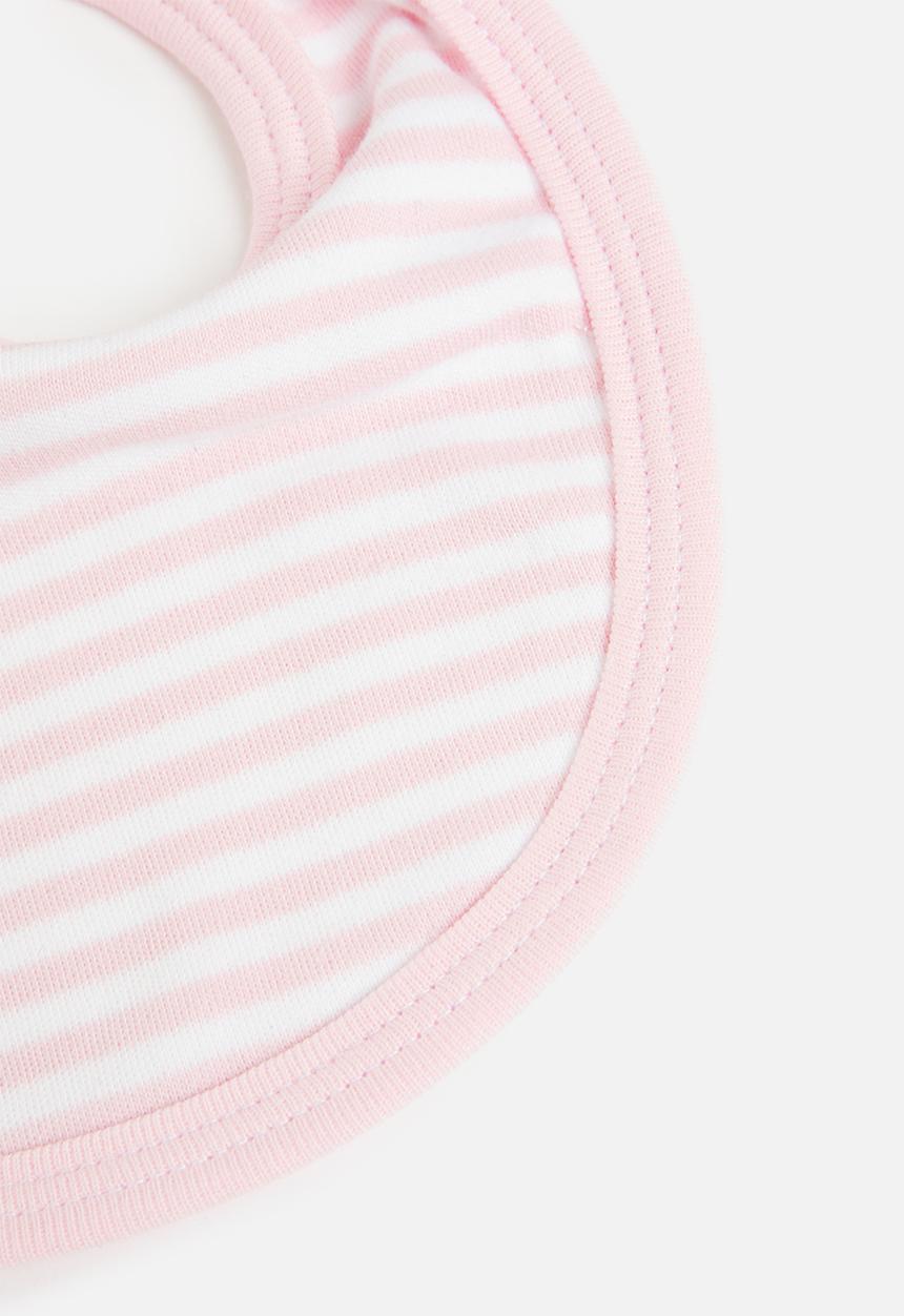 Little Lumps - Bib - pink stripe