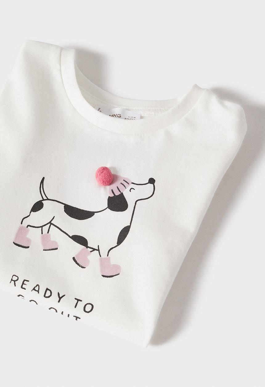MANGO - T-shirt animals - neutral