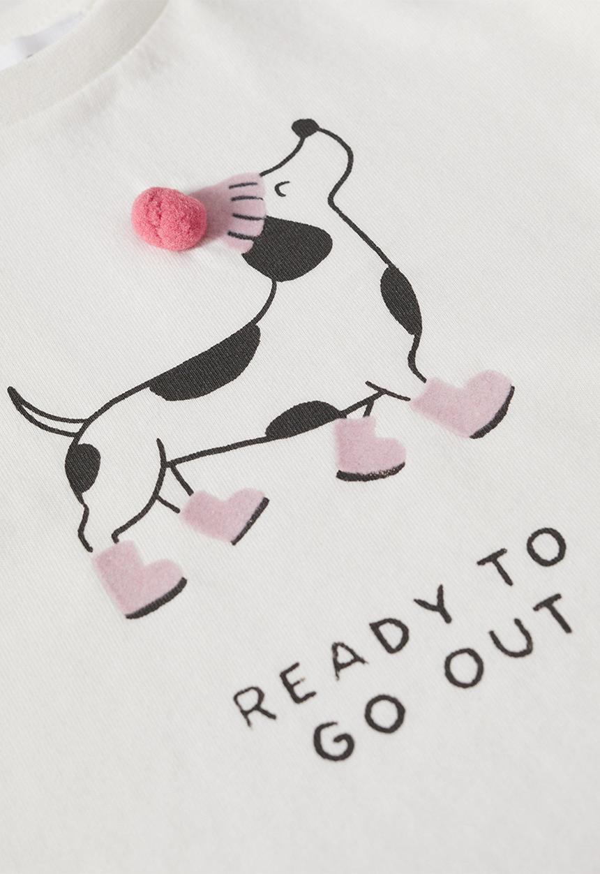 MANGO - T-shirt animals - neutral