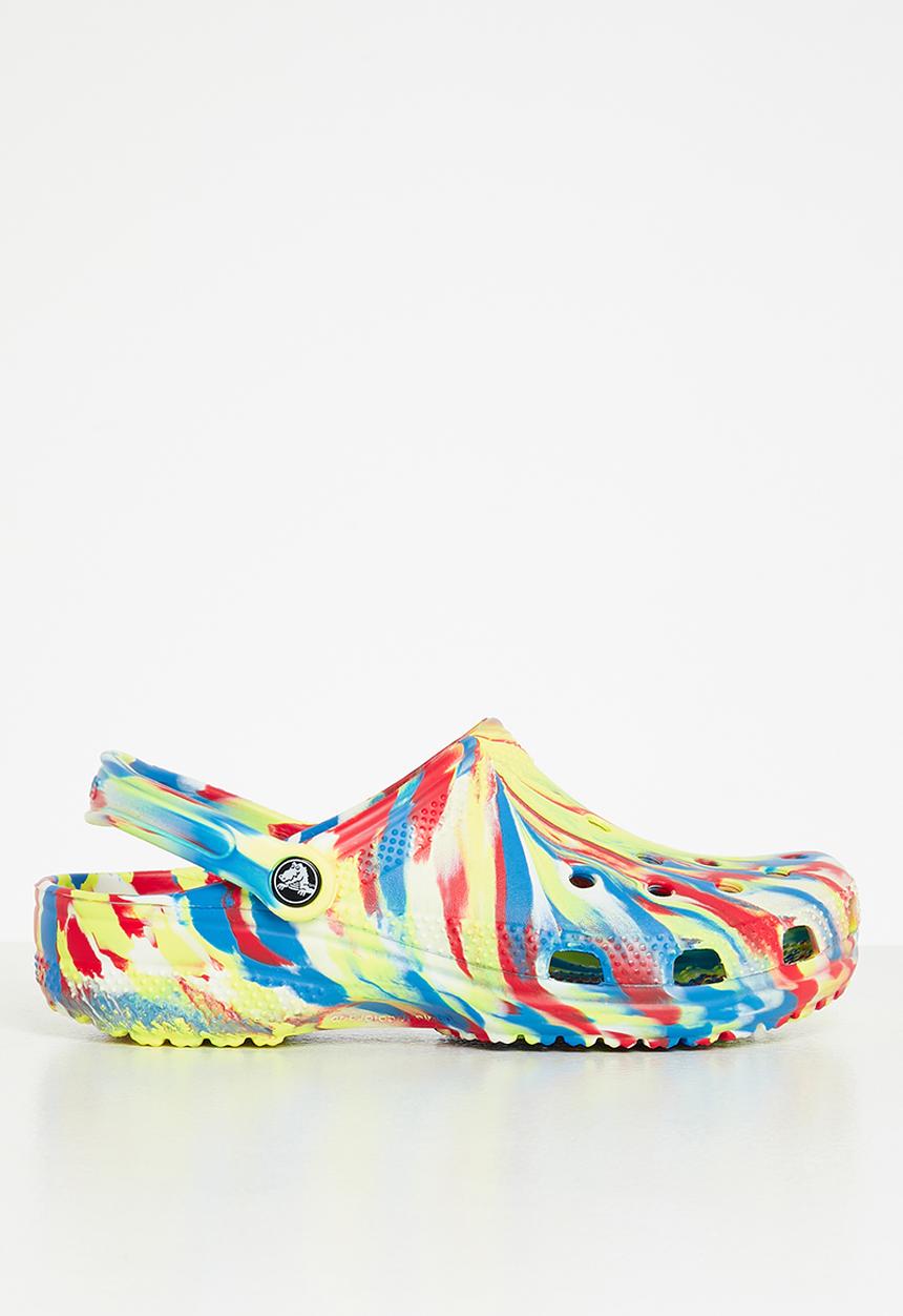 Crocs - Classic marbled clog - sulphur & multi