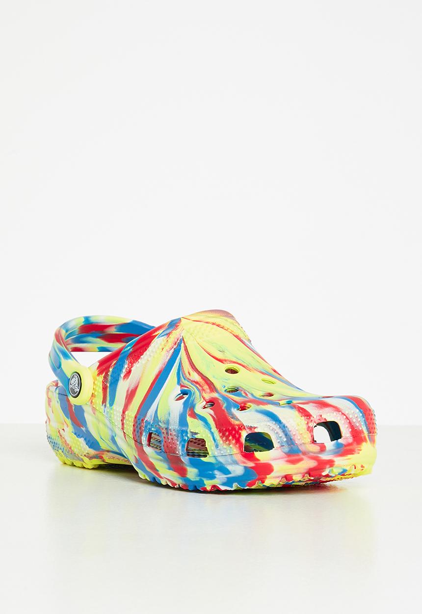 Crocs - Classic marbled clog - sulphur & multi
