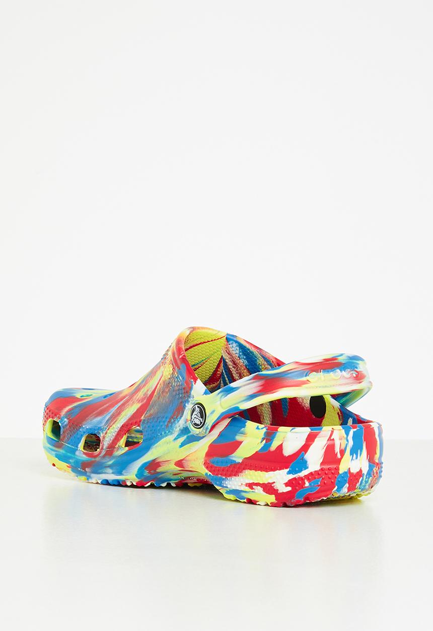 Crocs - Classic marbled clog - sulphur & multi