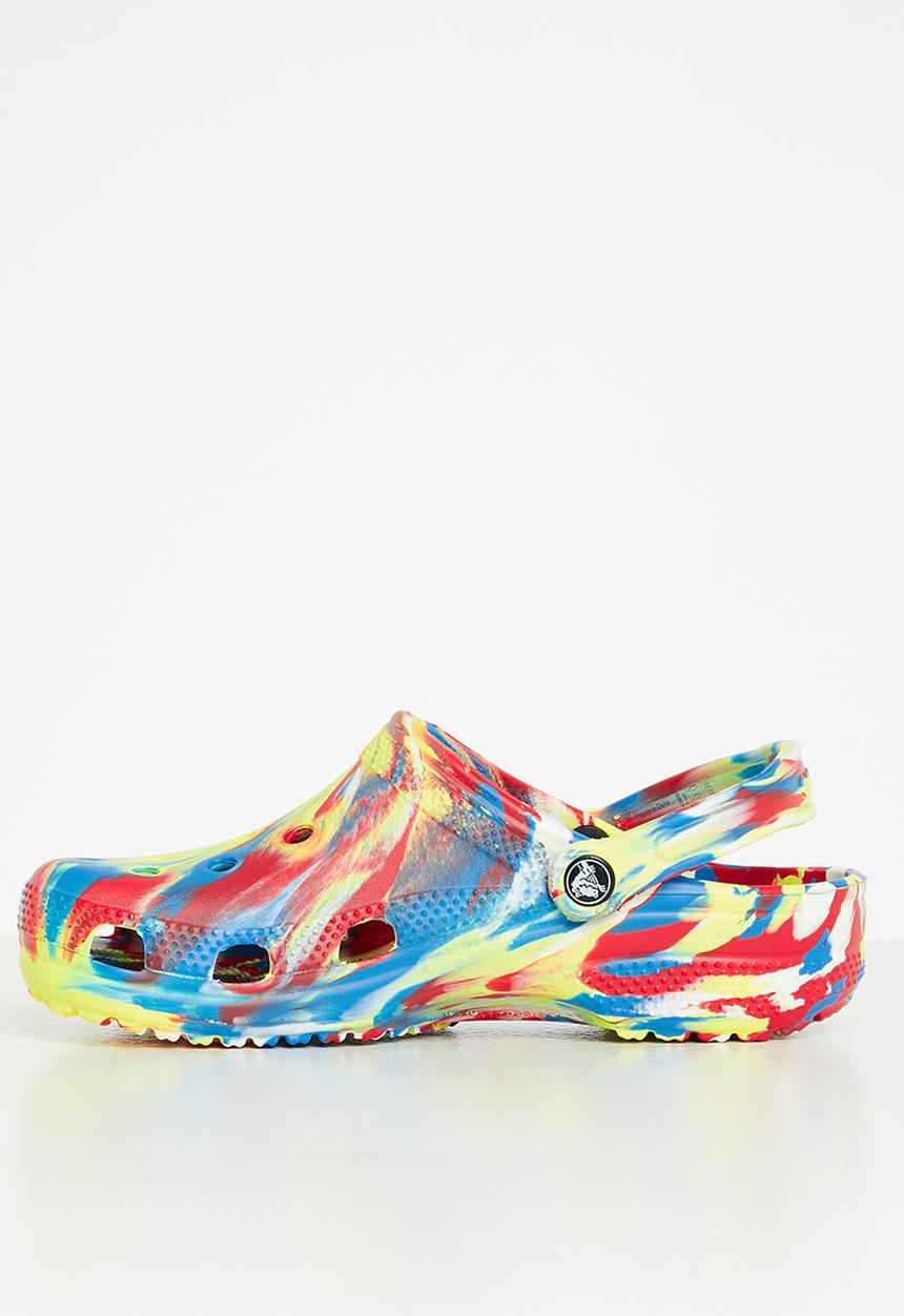 Crocs - Classic marbled clog - sulphur & multi