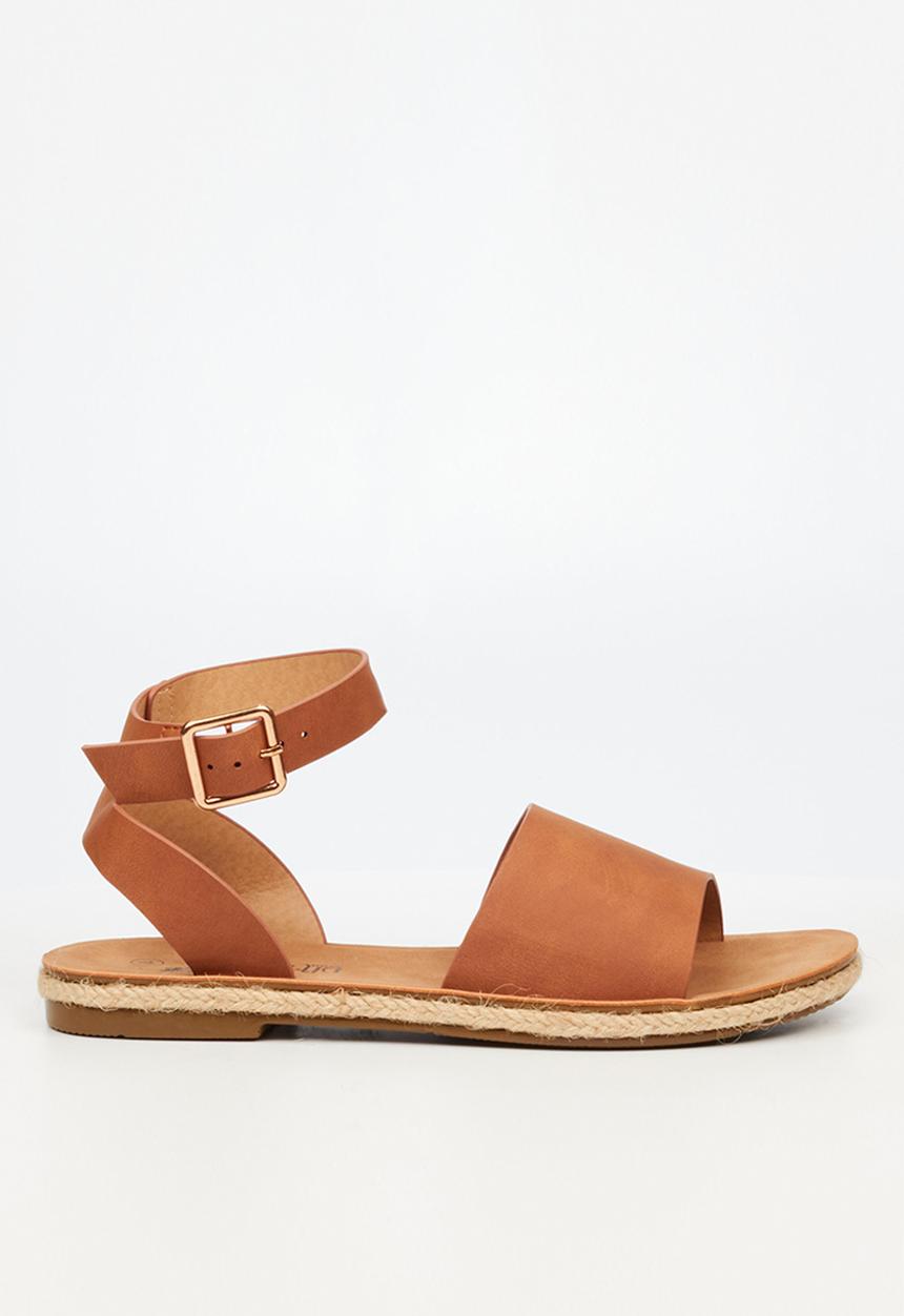 Butterfly Feet - Celia 2 ankle tie sandal - tan