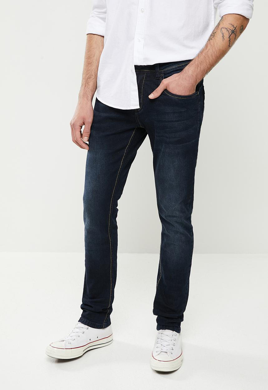 SOVIET - M harper #9 slim leg denim - blue black