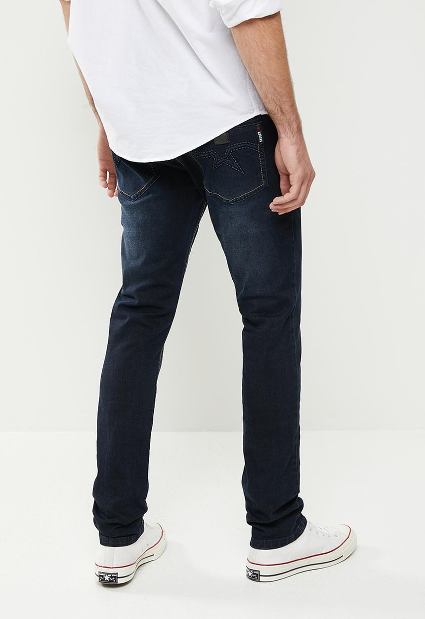 SOVIET - M harper #9 slim leg denim - blue black