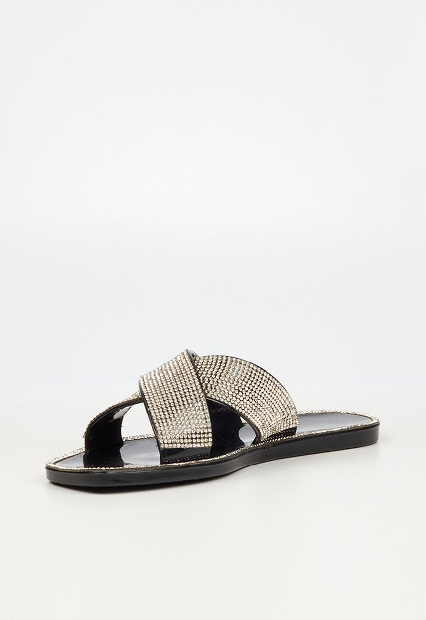 Viabeach - Cyprus 2 wrap over slide - black