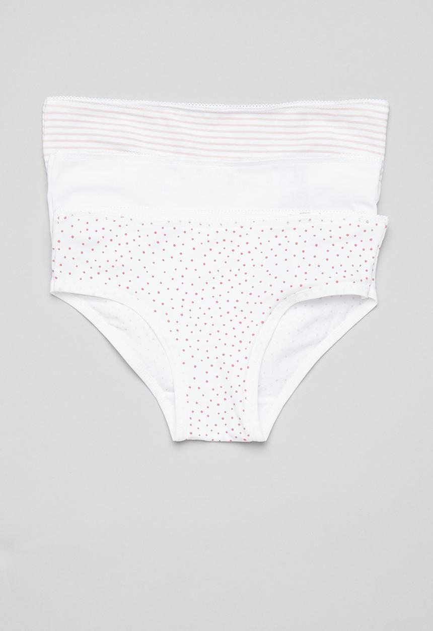 MANGO - Baby girls briefs roseb - white