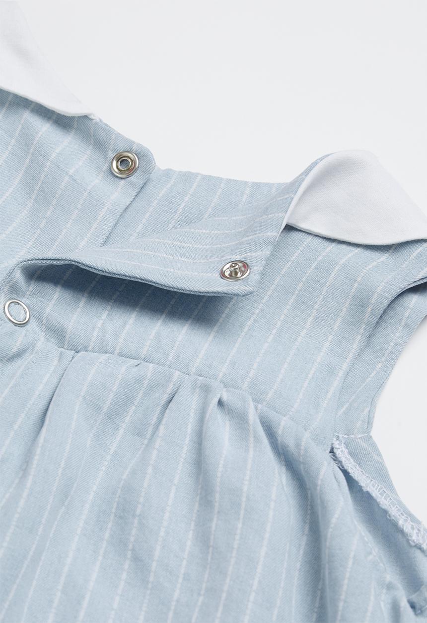 Little Lumps - Blue pin striped dress - blue