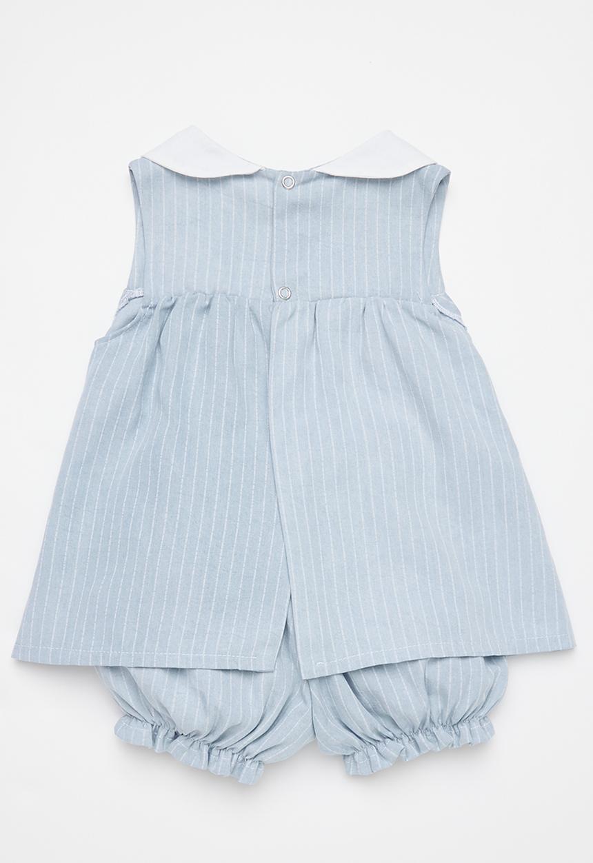 Little Lumps - Blue pin striped dress - blue