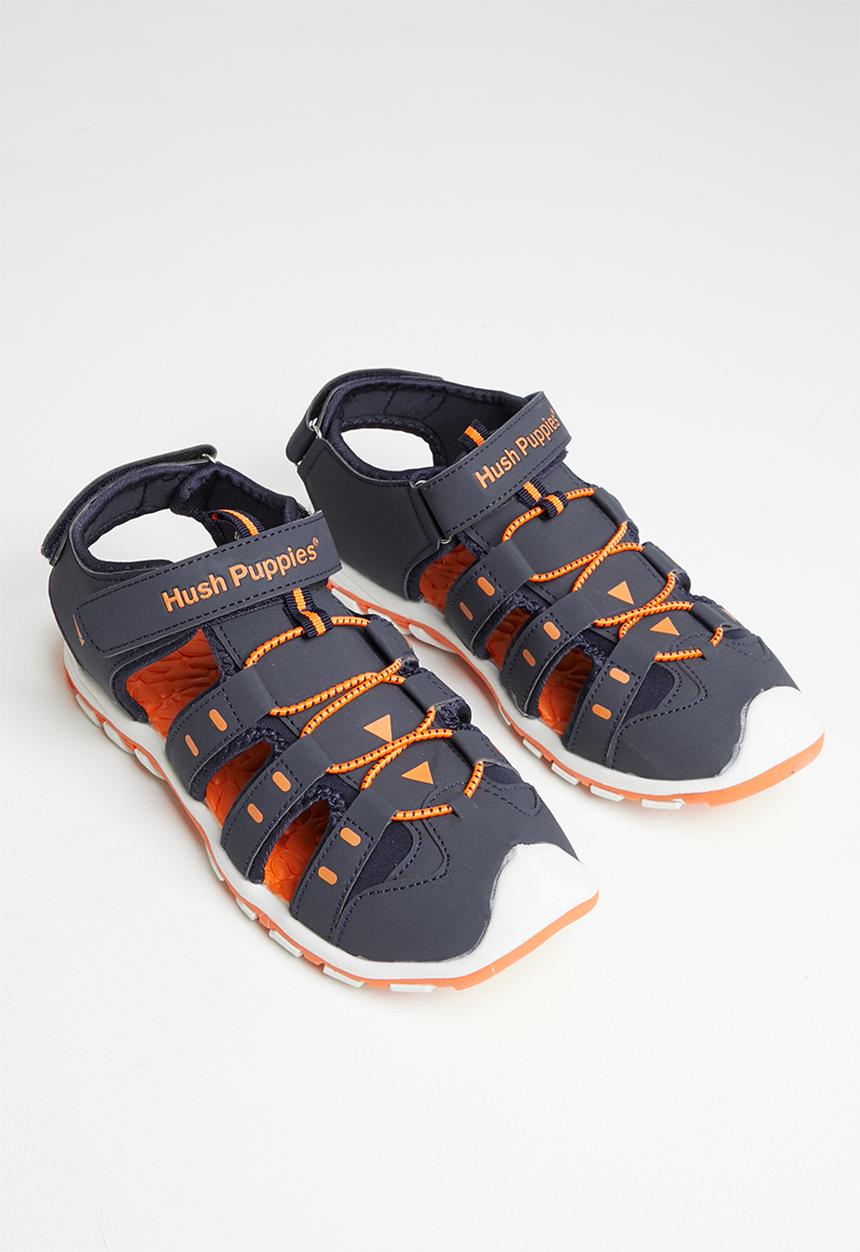 Hush Puppies - Oliver boys sandal - navy & orange
